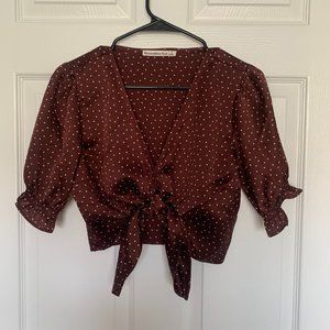 Plum Abercrombie & Fitch Blouse
